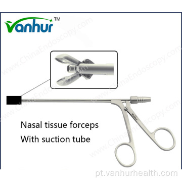 ENT Instruments Pinça de tecido nasal com tubo de sucção